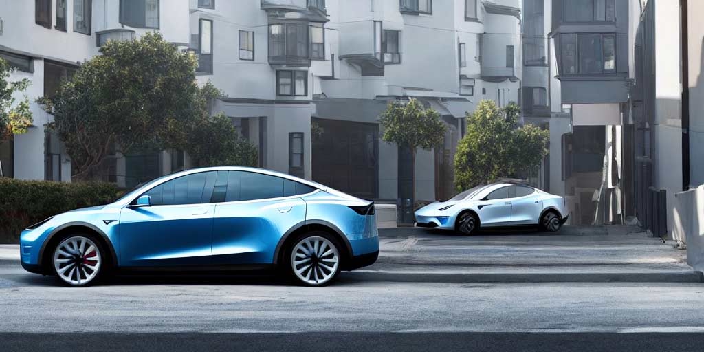 metalic-blue-2023-Tesla-Model-Y-side